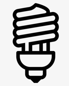 Spiral Bulb Icon - Logo Lampu Spiral, HD Png Download, Free Download