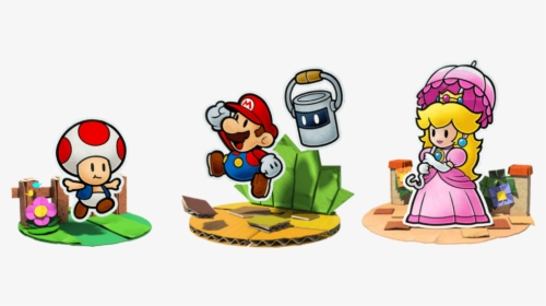Paper Mario Color Splash Logo Png - Paper Mario Color Splash Peach, Transparent Png, Free Download