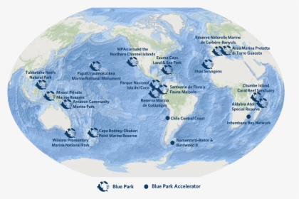 2019 Blue Parks Map No-title - Marine Protected Area Locations 2019, HD Png Download, Free Download
