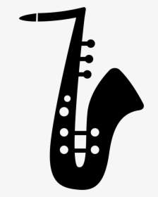 Saxophone With White Detailing - Music Instruments Vector Png, Transparent Png, Free Download