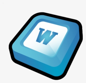 Microsoft 3d Word Icon, HD Png Download, Free Download