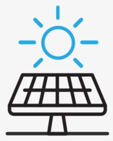 An Illustration Of A Solar Panel - Sun Energy Minimalist Vector, HD Png Download, Free Download