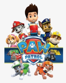 Pawpatrol With Logo Png Transparent Paw Patrol Clipart - Transparent Background Paw Patrol Png, Png Download, Free Download