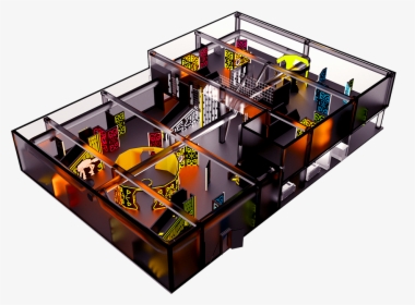 Laser Tag Arena Isometric - Architecture, HD Png Download, Free Download
