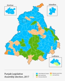 Punjab Election, 2017 - Punjab 2017 Election Results, HD Png Download, Free Download