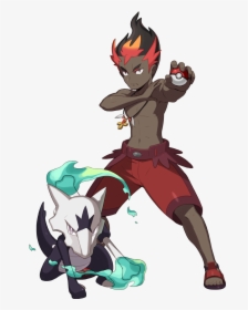 Kaki, Marowak, And Alolan Marowak Drawn By Tonami Kanji - Nessa And Marlon Pokemon, HD Png Download, Free Download