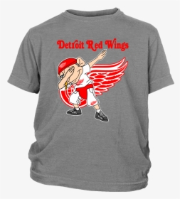 Detroit Red Wings Jeffy Dabbing Super Mario Logan Hockey - New England Patriots Mickey Mouse, HD Png Download, Free Download