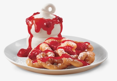 Dq Strawberry Funnel Cake , Png Download - Dairy Queen Strawberry Funnel Cake, Transparent Png, Free Download