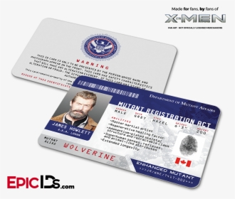 Mutant Registration Act "x-men - Galactic Empire Id, HD Png Download, Free Download