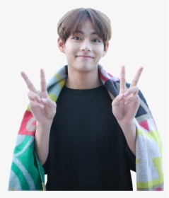 V Doing Peace Sign, HD Png Download, Free Download