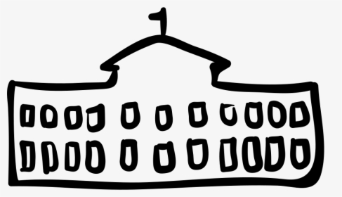 University Outlined Hand Drawn Building - Hand Drawn Buildings Png, Transparent Png, Free Download