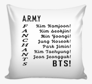 Bts Army Fanchants - Cushion, HD Png Download, Free Download