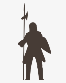 Silhouette Knight Clip Art - Transparent Knight Silhouette, HD Png Download, Free Download