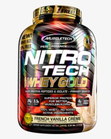 Muscletech Nitro Tech Whey Gold, HD Png Download, Free Download