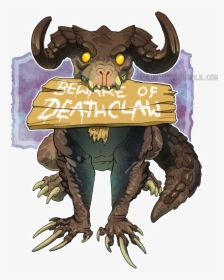 Beware Of Deathclaw - Fallout 4 Deathclaw Cute, HD Png Download, Free Download
