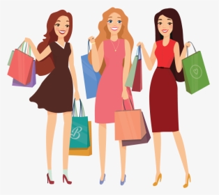 It Begins With One Of The Three Of Us Throwing Out - Shopping Ladys, HD Png Download, Free Download
