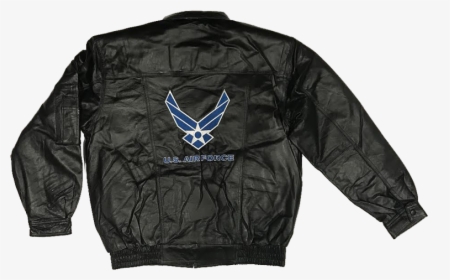 Air Force Leather Bomber Jacket With Air Force Emblem - United States Air Force, HD Png Download, Free Download