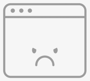 Slower Computer Screen Unhappy - Cartoon, HD Png Download, Free Download