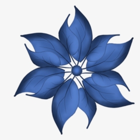 Flores Azules Dibujo Png, Transparent Png - kindpng