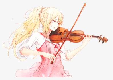 #kaori #kaorimiyazono #anime #animegirl #yourlieinapril - Violin Your Lie In April, HD Png Download, Free Download