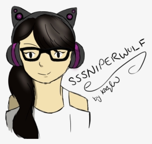 Sssniperwolf Drawing, HD Png Download, Free Download