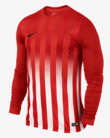 Nike Ls Striped Division Ii Tee - Black White Football Kit, HD Png Download, Free Download