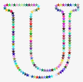 Rainbow Star Letter U Mugs Clipart , Png Download - Necklace, Transparent Png, Free Download