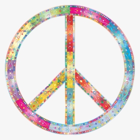 Cool Image Of Peace Sign Clip Art With Flower From - Peace Signs Transparent Background, HD Png Download, Free Download