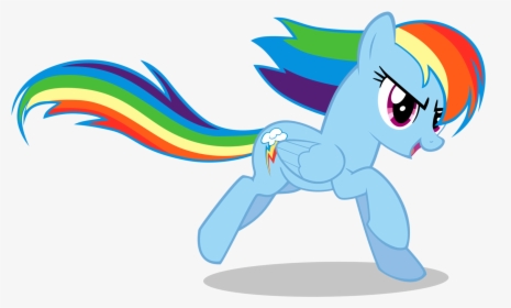 Rainbow Dash - My Little Pony Running, HD Png Download, Free Download