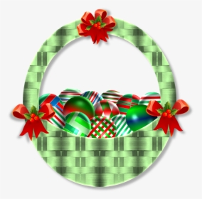 Christmas Basket Ornaments Free Photo - Christmas Basket, HD Png Download, Free Download
