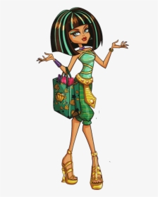 Monster High Cleo And Draculaura , Transparent Cartoons - Monster High Cleo De Nile Outfits, HD Png Download, Free Download