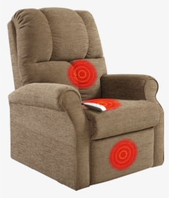 Zoned Heating Recliner - Recliner, HD Png Download, Free Download