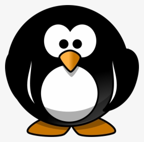 Round Cartoon Penguin, HD Png Download, Free Download