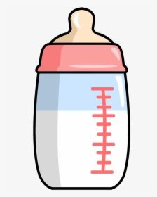 Transparent Baby Bottle Clipart - Baby Milk Bottle Clipart, HD Png Download, Free Download