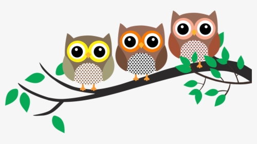 Owl,beak,bird - Tree Branch Owl Clip Art, HD Png Download, Free Download