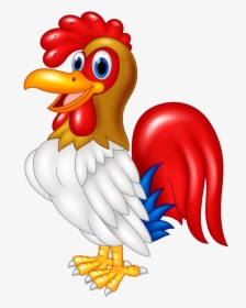 Rooster Vector Cute Cartoon - Rooster Cartoon Png, Transparent Png, Free Download