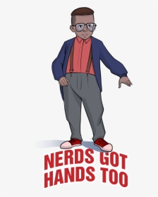 Image Of "nerds Got Hands Too - Cartoon, HD Png Download, Free Download
