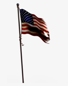 Bandera Con Asta De Estados Unidos Png, Transparent Png, Free Download