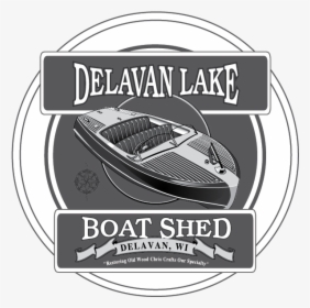 Delavan Lake Boat Shed Full Logo - Speedboat, HD Png Download, Free Download