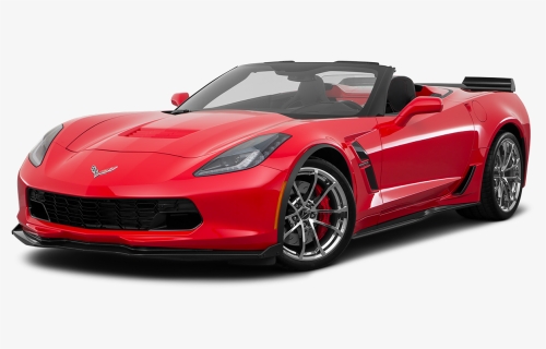 A Red 2016 Chevy Corvette Parked Facing Left - 2019 Corvette Convertible, HD Png Download, Free Download