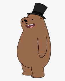 Grizzly Bear Wearing High Hat - We Bare Bears Png Pack, Transparent Png, Free Download