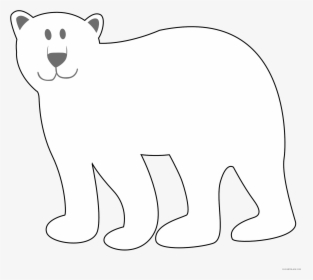Clip Art Page Of Clipartblack Com - Polar Bear Black And White, HD Png Download, Free Download