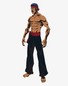 1487388621229 - Anime Black Martial Artist, HD Png Download, Free Download