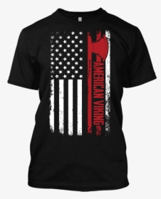 American Viking Axe Flag T-shirt - Trump 2020 American Flag Shirt, HD Png Download, Free Download