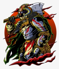 Warrior Viking Axe Art, HD Png Download, Free Download
