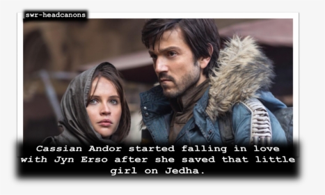 Cassian Andor Started Falling In Love With Jyn Erso - Cassian Andor Jyn Erso, HD Png Download, Free Download