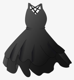 Big Dress Cliparts - Black Dress Clip Art, HD Png Download, Free Download