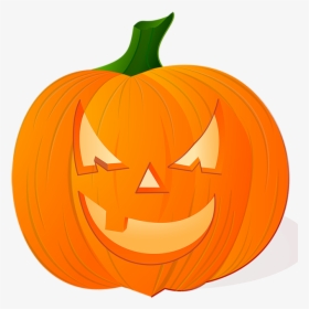 Mean Looking Pumpkin Head - Calabaza De Halloween En Ingles, HD Png Download, Free Download