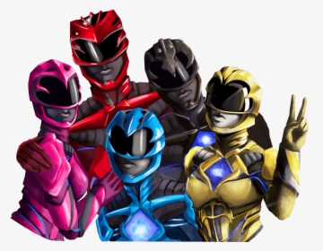 Power Rangers Group Sticker - Power Rangers 2017 Stickers, HD Png Download, Free Download