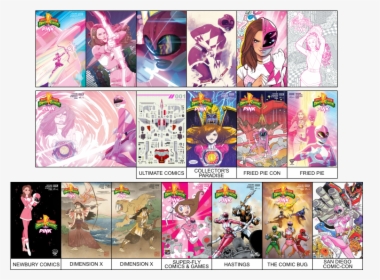 Pink Ranger Mighty Morphin Power Ranger Comic, HD Png Download, Free Download